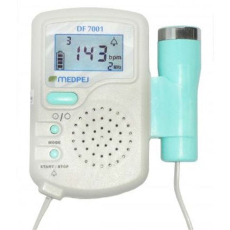 Detector-Fetal-Portatil---Medpej---DF-7001-D---Sonar-Digital--C--Bateria-Recarregavel-Carregador-Center-Medical