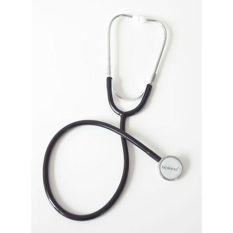 Estetoscopio-Simples---Bioland---Infantil-Preto-E101-Center-Medical
