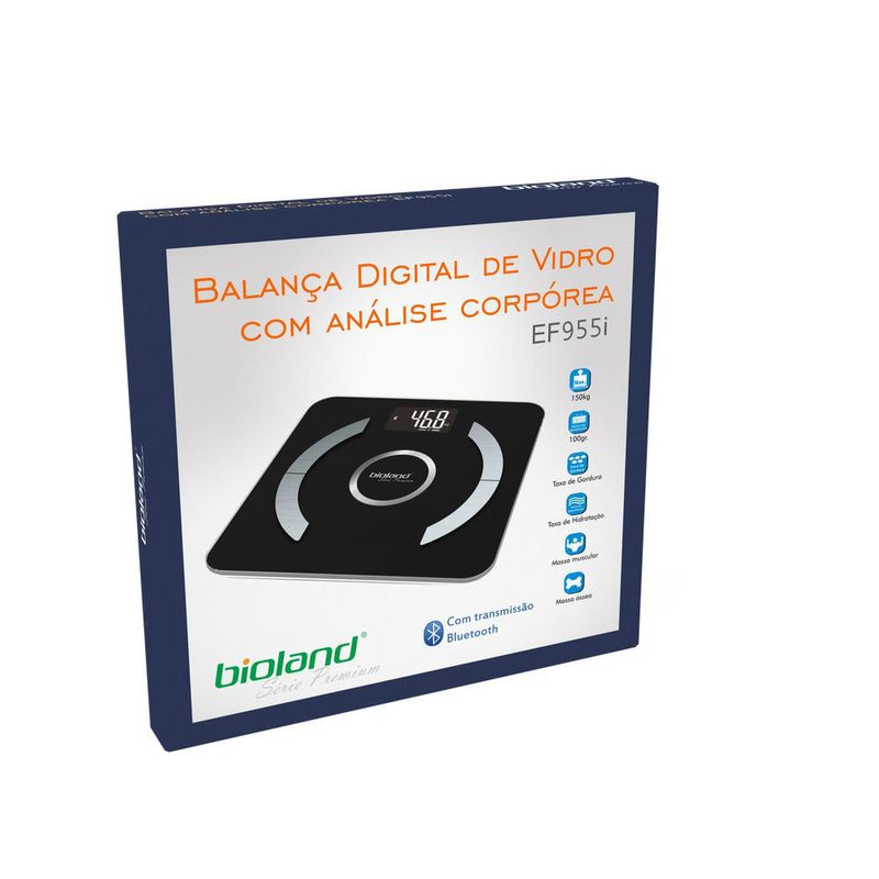 Balanca-Digital-de-Vidro-Bluetooth---Bioland---c--Bioimpedancia-EF955i-Center-Medical