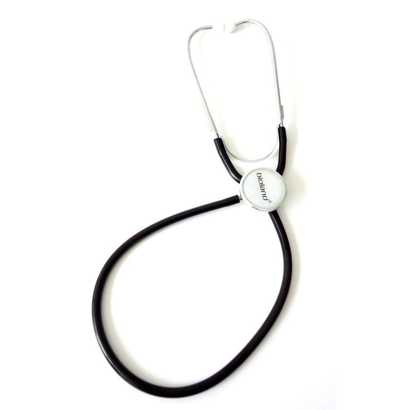 Estetoscopio-Simples---Bioland---Adulto-Preto-E100-Center-Medical