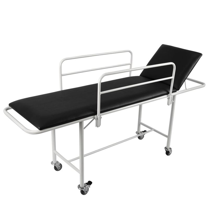 Carro-Padiola-Epoxi-c--Leito-Fixo-e-Estofado-c--Grades-Center-Medical