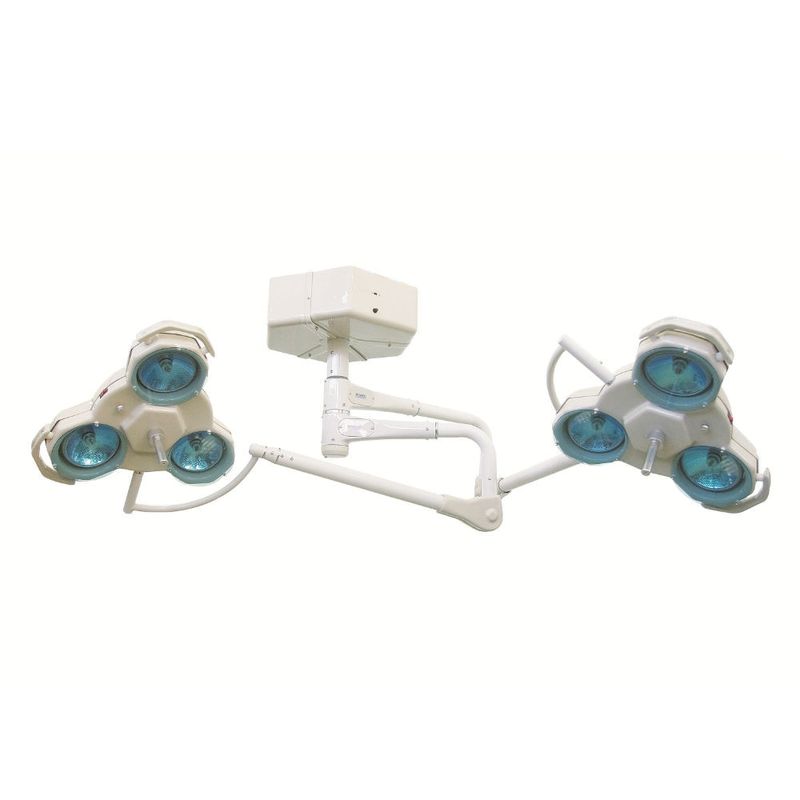 Foco-Cirurgico-Teto-2-Cupulas-3x3-sem-Emergencia---Medpej---FL-2000-T3x3-Center-Medical