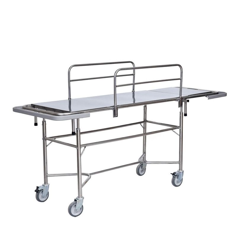 Carro-Padiola-de-5-c--Grades-Totalmente-Inox---s--Colchao-Center-Medical