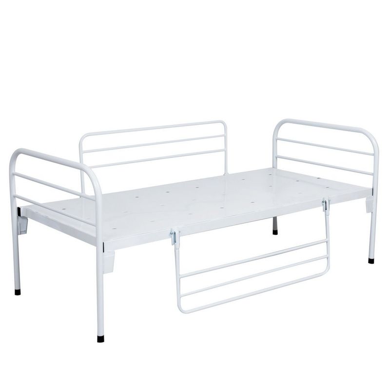 Cama-Hospitalar-Simples-c--Cabeceira-Movel-e-Par-de-Grades---s--Colchao-Center-Medical