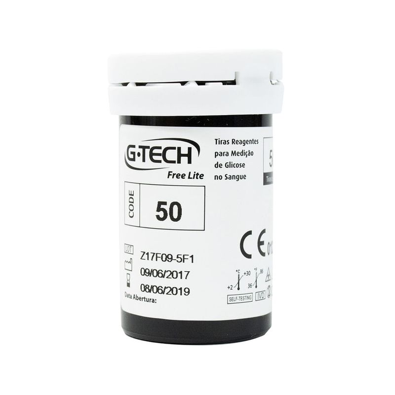 Tiras-Reagentes---G-Tech---Free-lite-50-unidades-Center-Medical