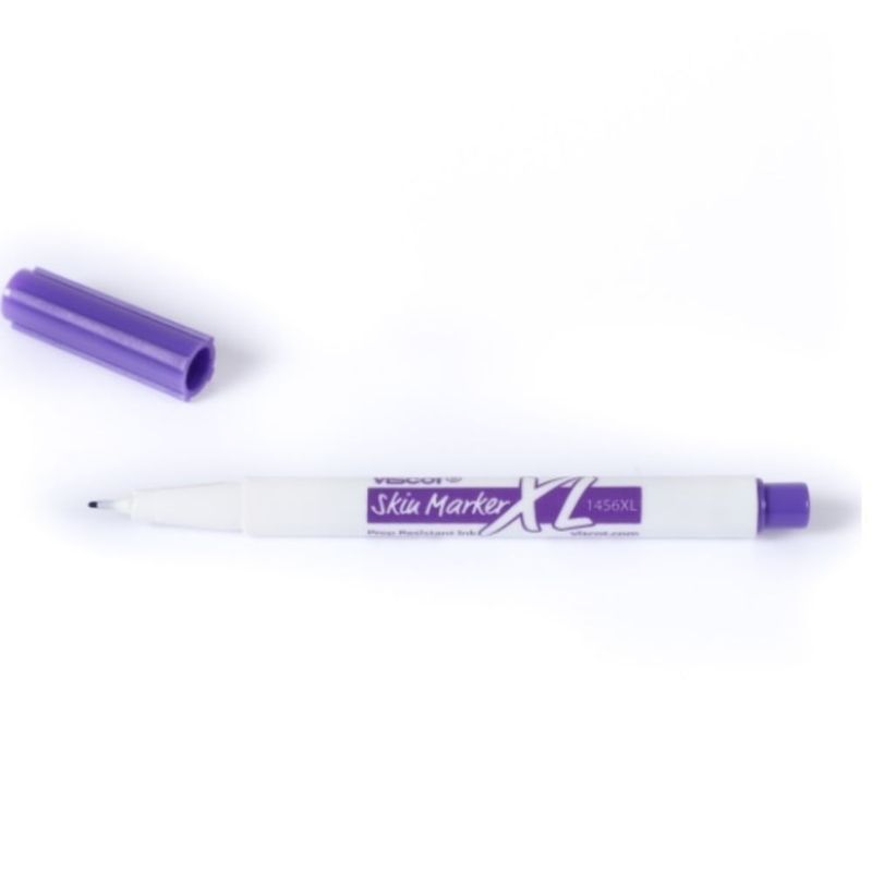 Kit-5-Canetas-Marcadora-Viscot-1456XL-200-Ponta-Ultrafina---Roxa-Center-Medical