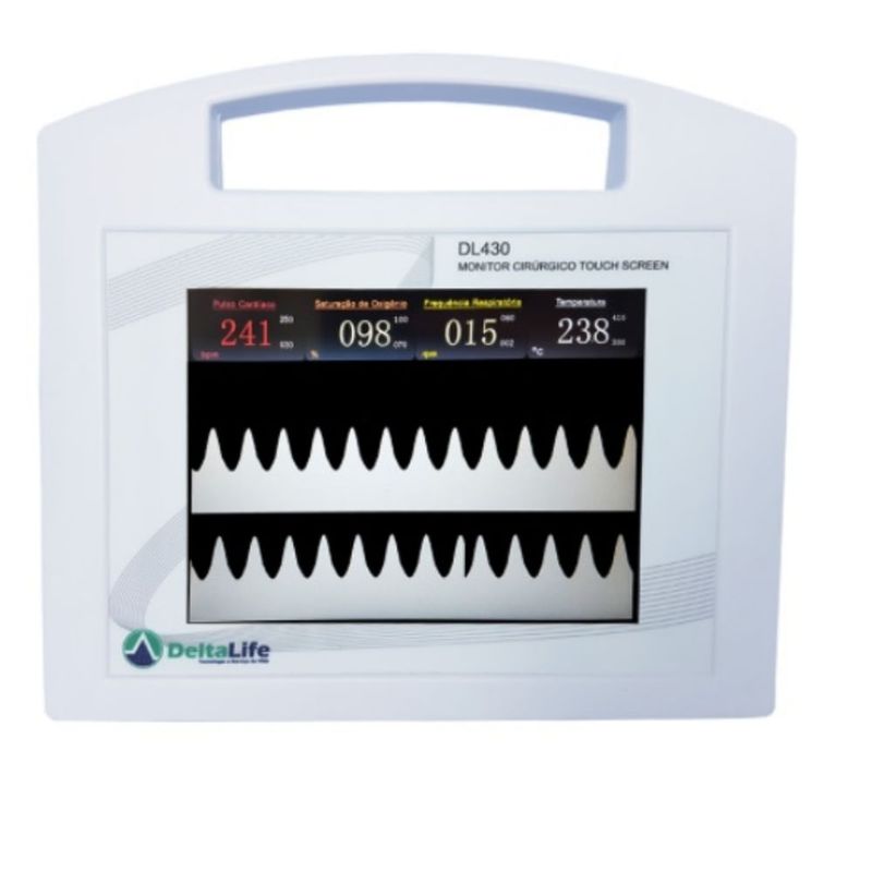 Monitor-Multiparametrico-Touch-Screen---Veterinario---DL430-Center-Medical
