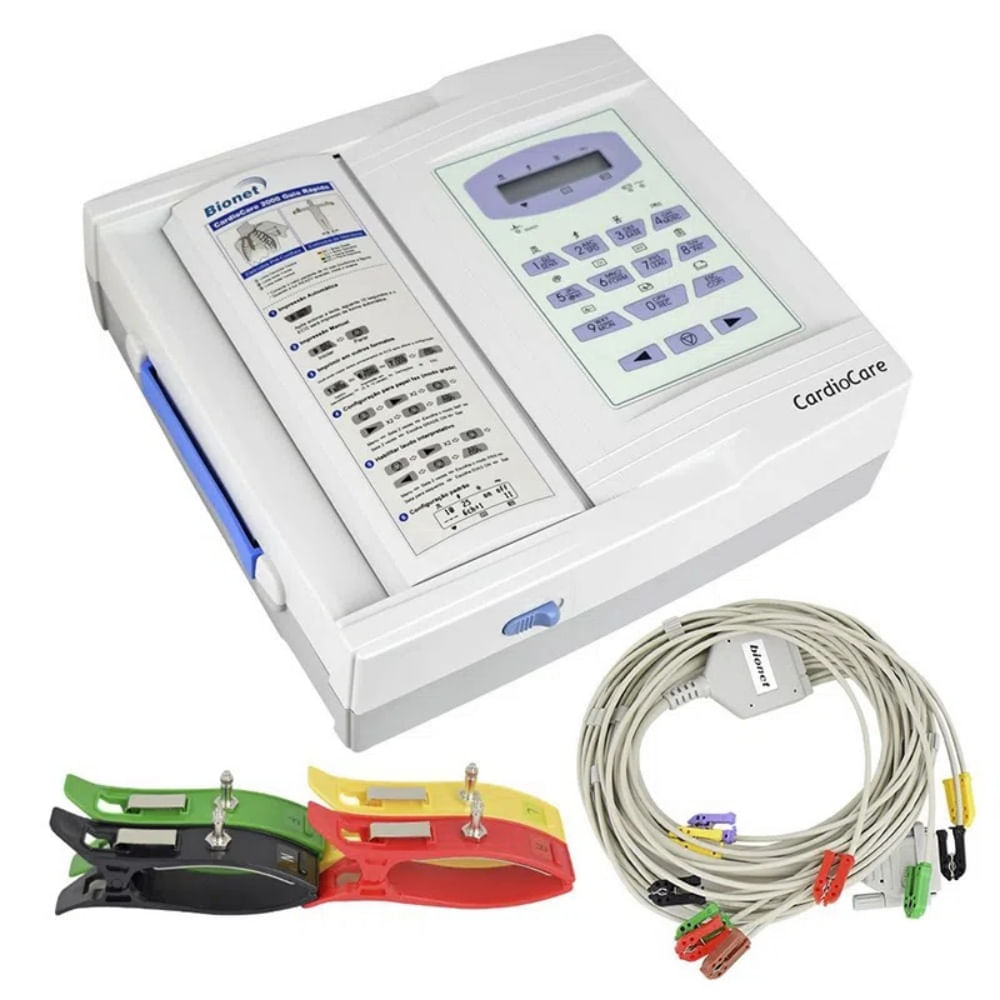 Eletrocardiógrafo ECG 12 Canais - Bionet - CardioCare 2000 - CenterMedical