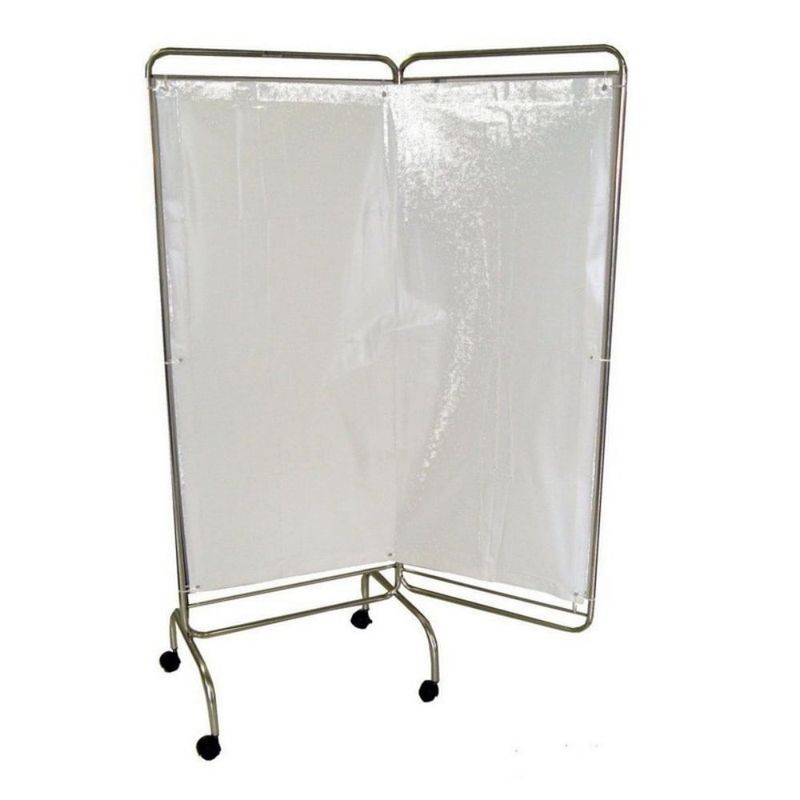 Biombo-Duplo-em-Aco-Inox-Faces-em-Plastico-Center-Medical