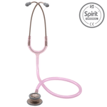 Estetoscopio-Pro-Lite---Spirit-–-Rosa-Transparente-–-Acabamento-Champagne---Adulto-Center-Medical