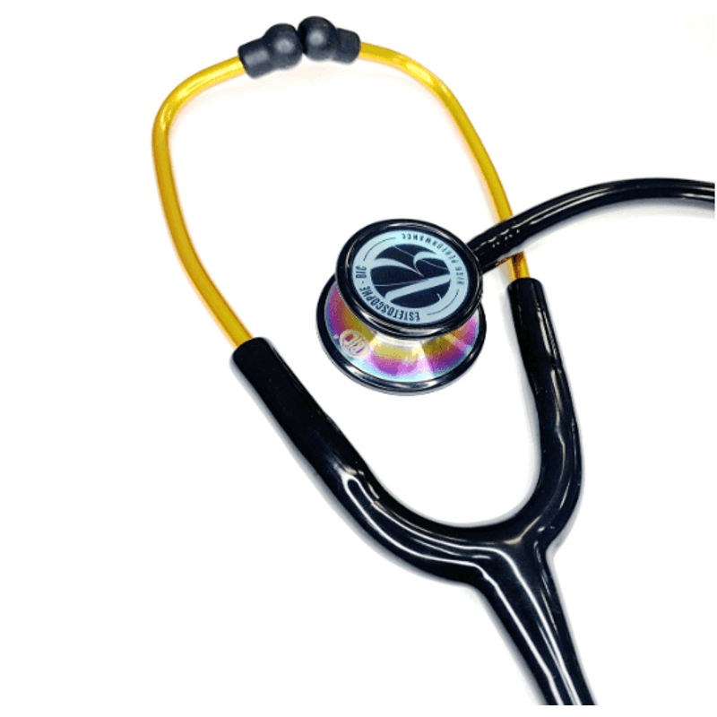 Estetoscopio-Adulto-e-Pediatrico-Inox-Duplo---Preto-Rainbow-Center-Medical